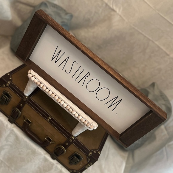 Rae Dunn | Accents | Rae Dunn Washroom Sign | Poshmark